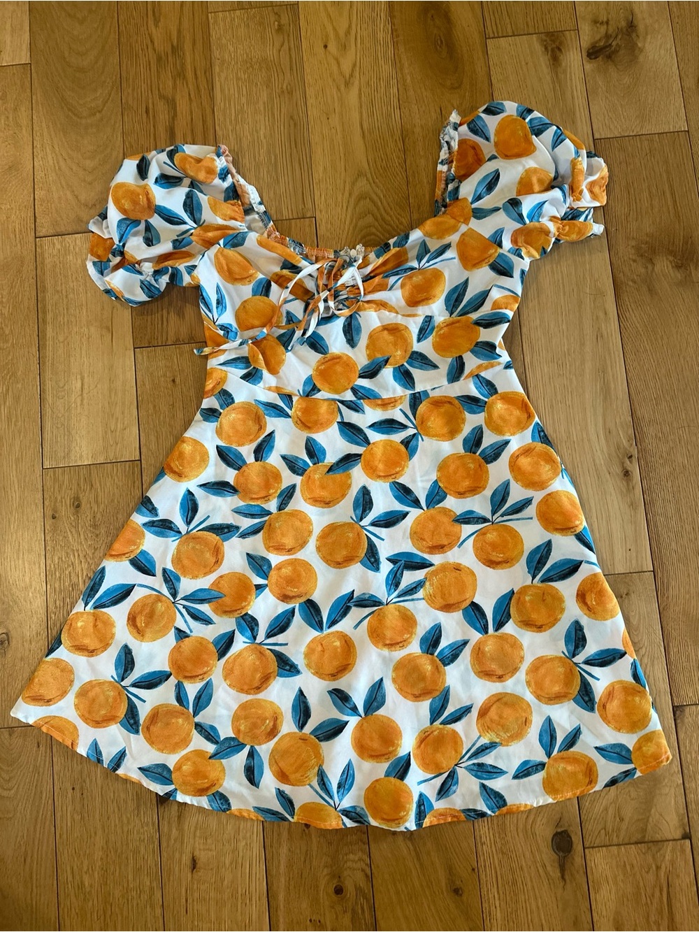 SHEIN tangerine mini dress